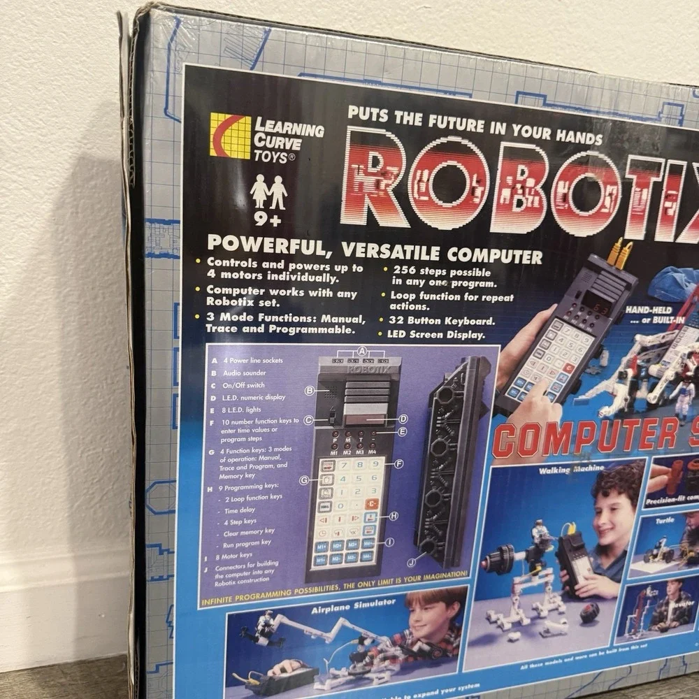 VTG 1996 Learning Curve Robotix Computer Set 98510 Motorized Building System NEW